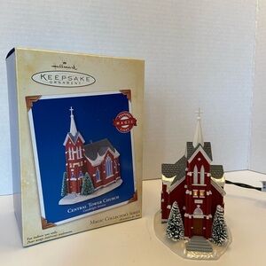 Hallmark Keepsake Central Tower Church Ornament Candlelight Services